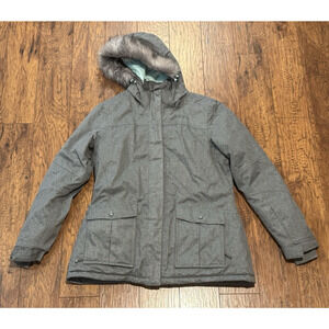 Mountain Warehouse Fur Trim Hooded Ski Jacket - Women’s Size 12